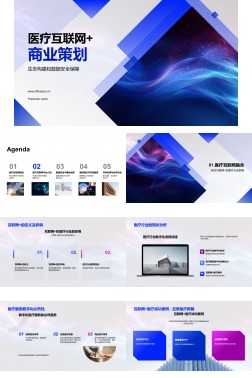 医疗互联网+商业策划PPT模板